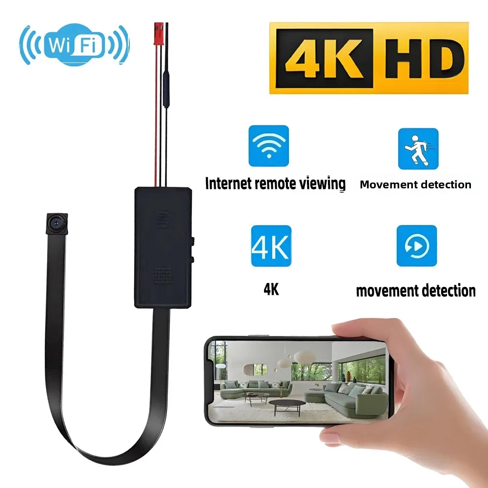Home Security Hidden Cameras - 4K HD New Mini WiFi Camera,
