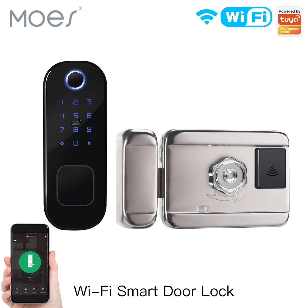 Home Security Services - MOES WiFi Tuya Smart Lock Door