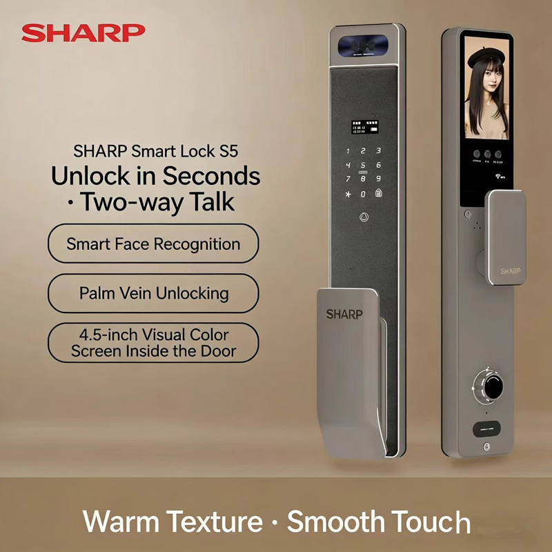 Home Security Keypad - Sharp S5-FV Fully Automatic Smart Lock
