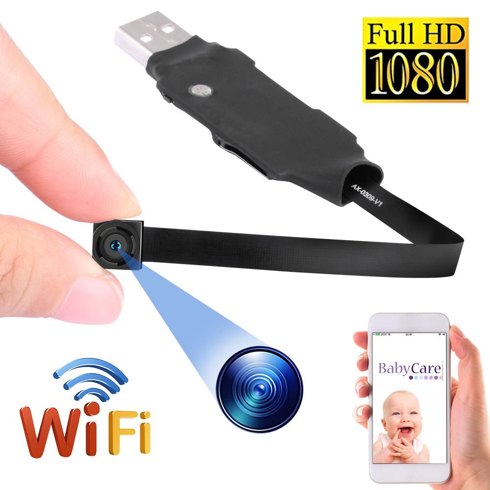 Home Security Hidden Cameras - 128GB WiFi Mini Camera 1080P Diy