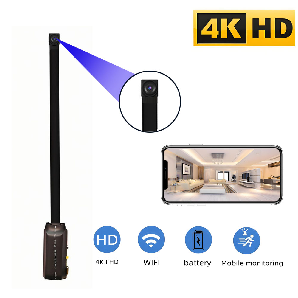 Hidden Camera Clock - 4K HD Mini WiFi Camera, Supports