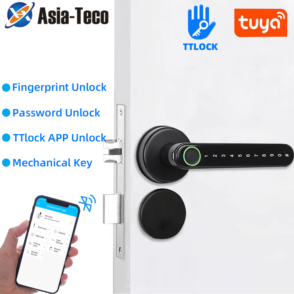 Home Security Keypad - TTLock Smart Bluetooth Fingerprint Lock Biometric
