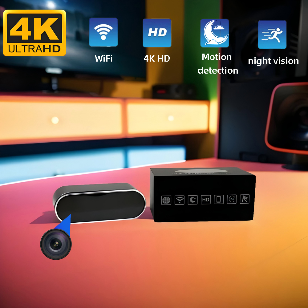 Home Security Hidden Cameras - New Upgraded and Improved 4KHD Mini