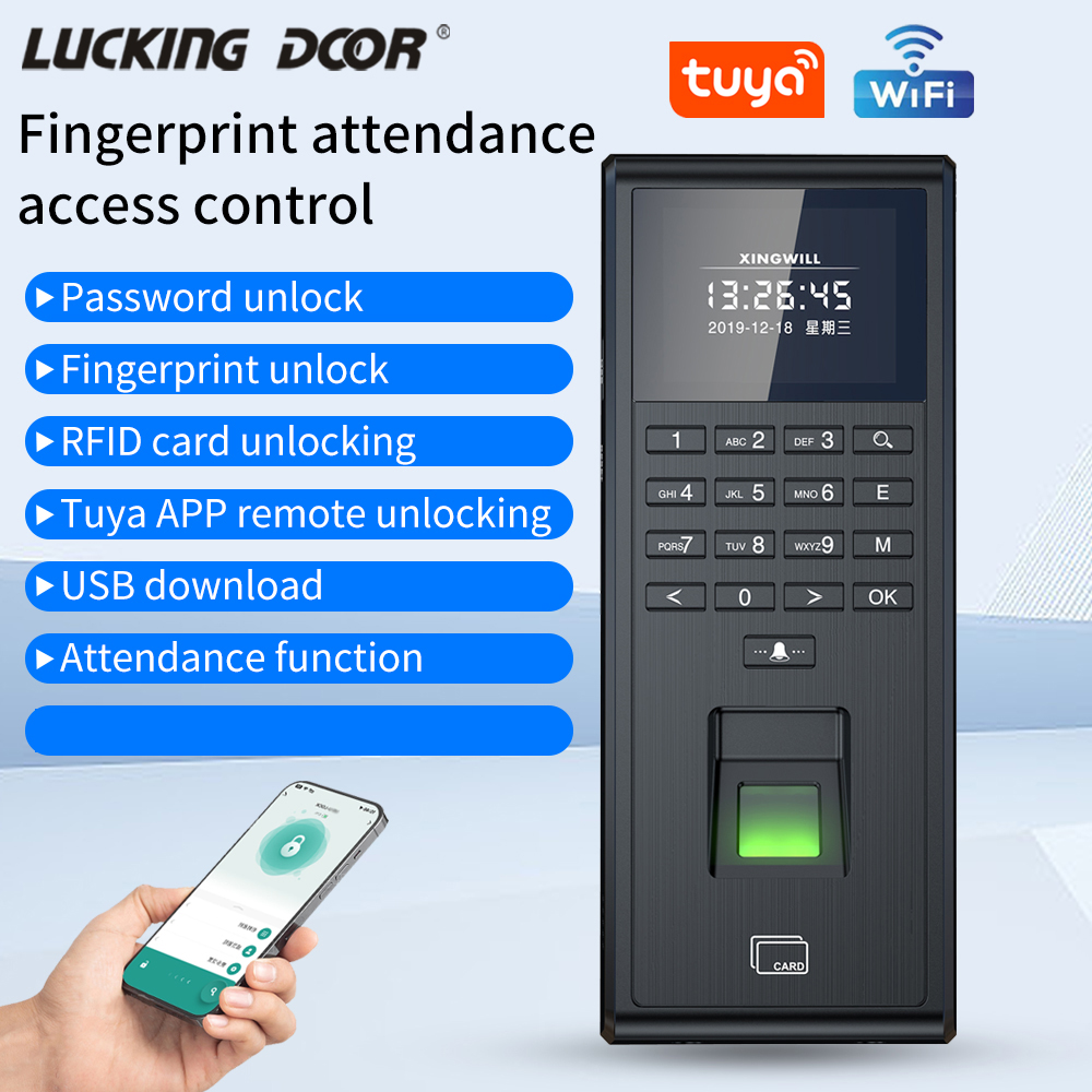 Home Security Door Lock - Tuya Smart Biometric Fingerprint Recognition Time