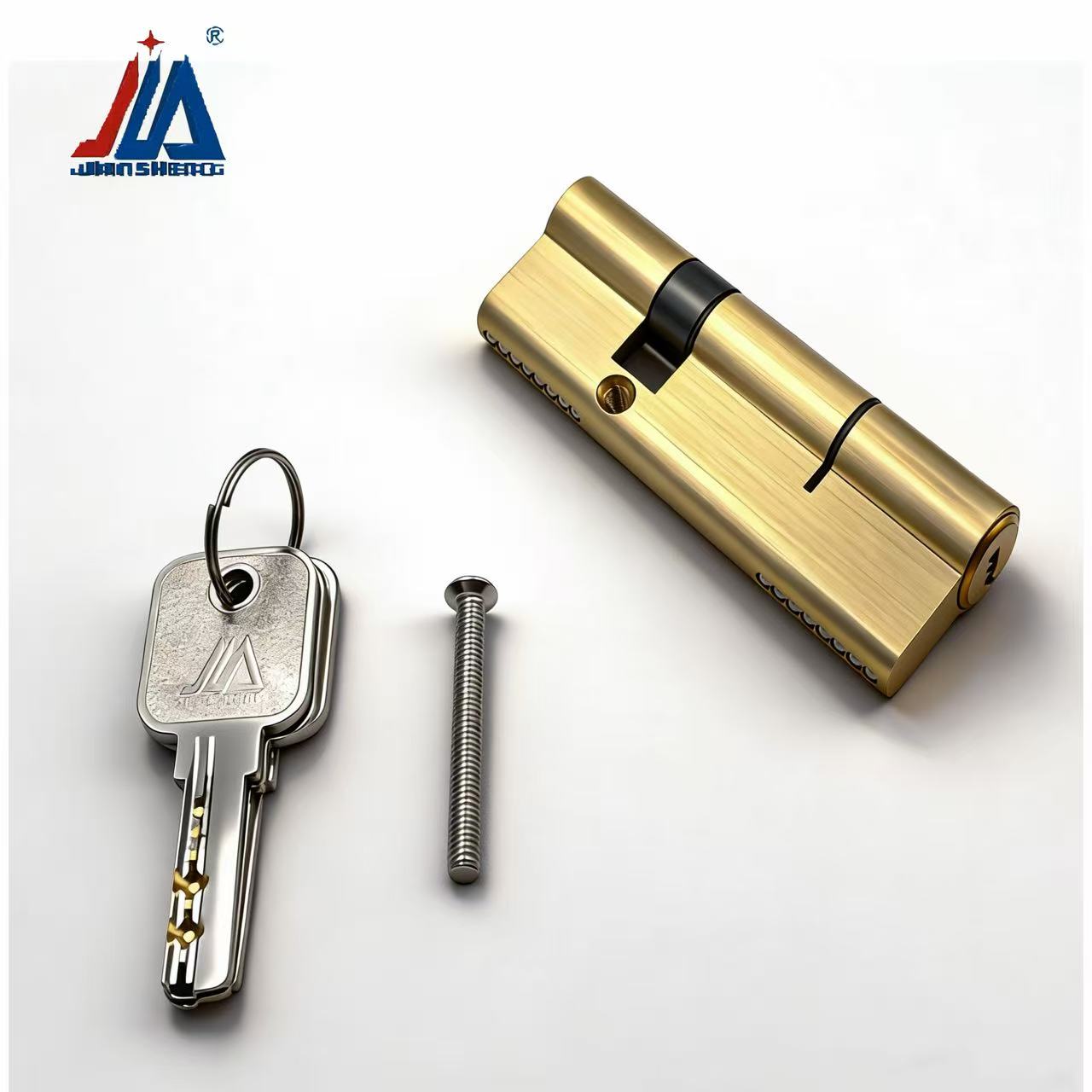 Home Security Door Lock - Solid Brass Door Lock Cylinder Anti-Pick