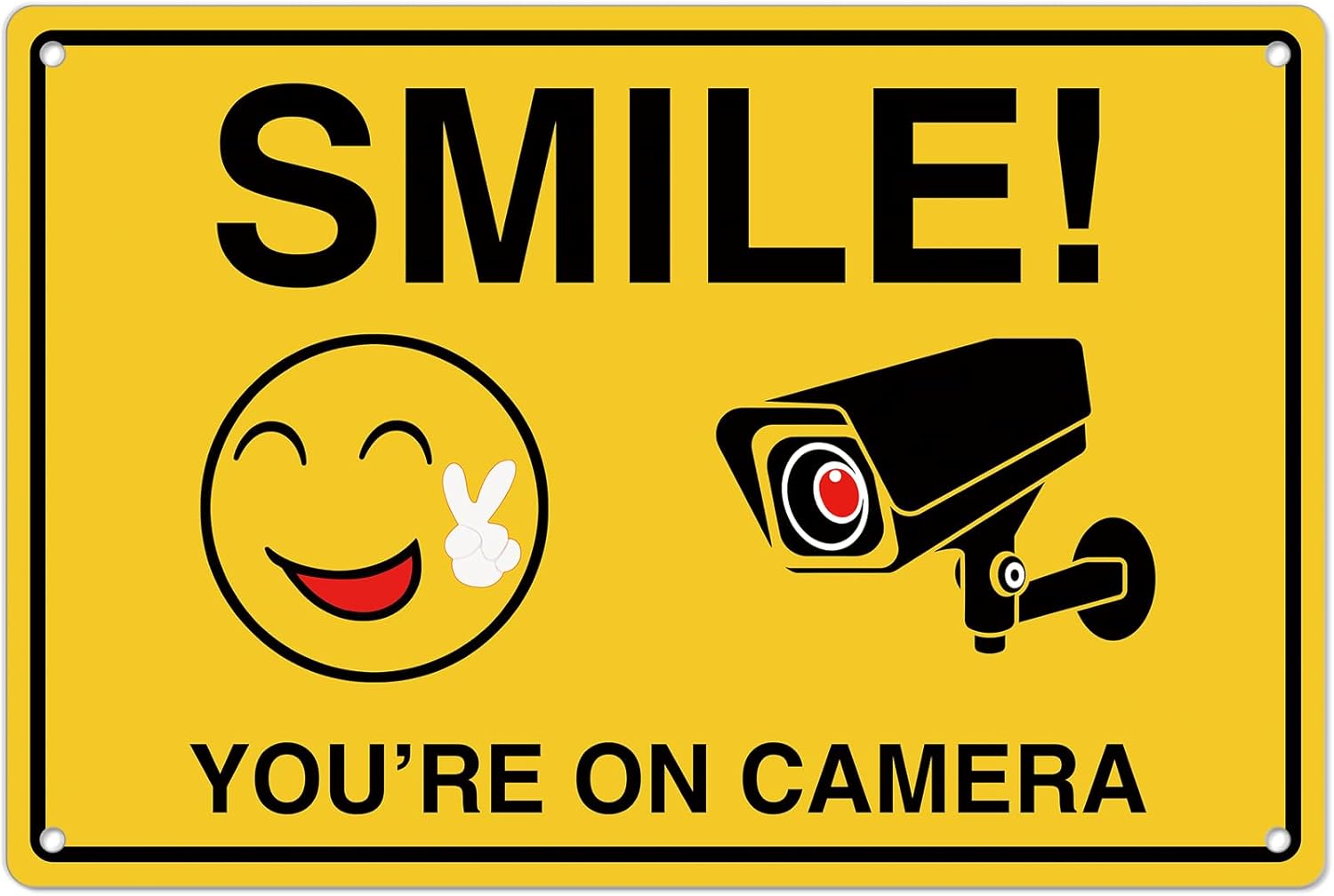Home Security Services - Smile Youre On Camera Signs ;