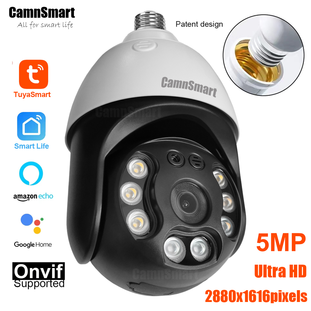 Home Security Lidar - Camnsmart Tuya 5MP Alexa Wifi Bulb