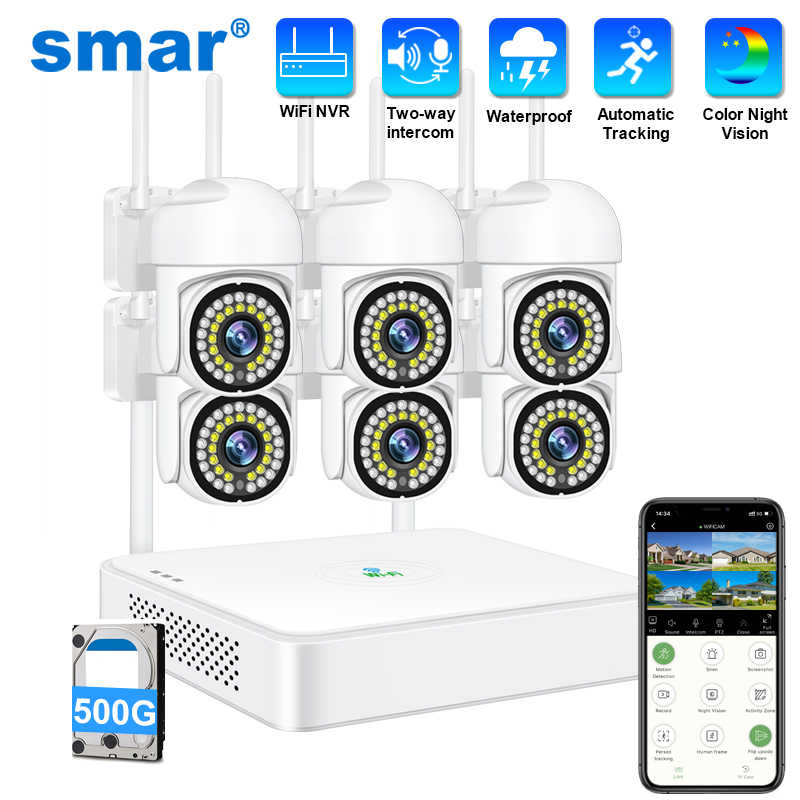Home Security Indoor Cameras - Smar 3MP Wireless CCTV Security Camera