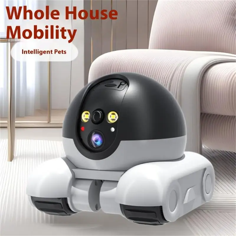 Home Security Robots - 360 Degree Rotating Pet Camera with