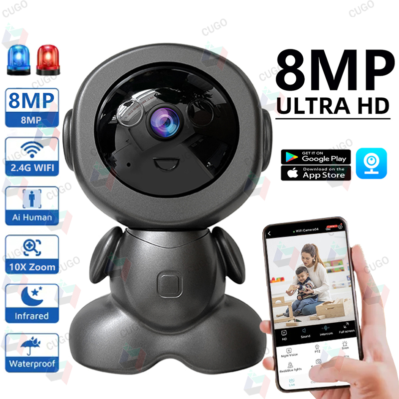 8MP Wifi Surveillance Robot Ca - Home Security Robots recension och pris