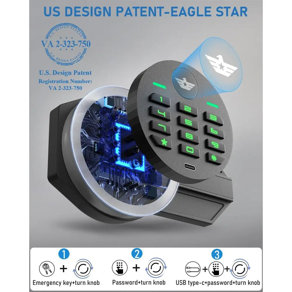 Extra Large Waterproof Digital - Home Security Keypad recension och pris