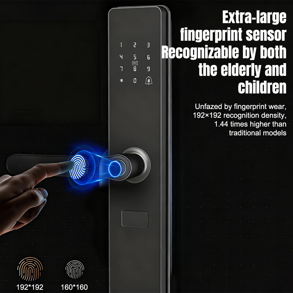Smart Fingerprint Door Handle  - Home Security Keypad recension och pris
