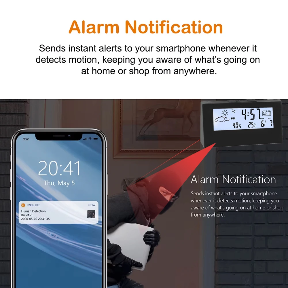 Brand New 4KHD Mini Clock Came - Hidden Camera Clock recension och pris