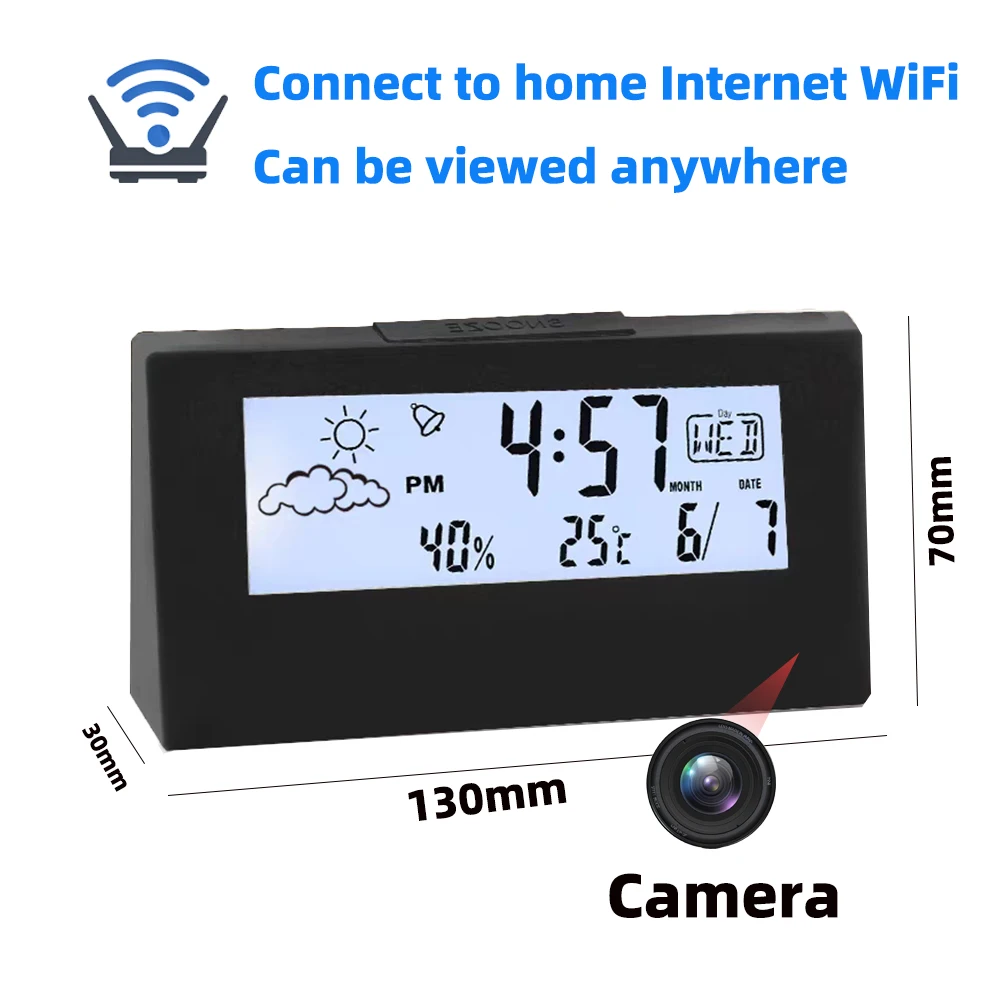 Brand New 4KHD Mini Clock Came - Hidden Camera Clock recension och pris