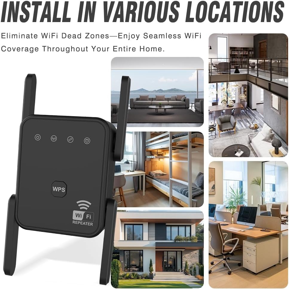 2026 New WiFi Repeater 300Mbps - Home Security Services recension och pris