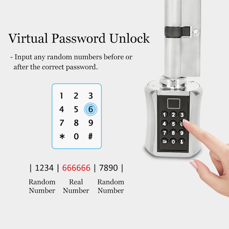 Fingerprint Smart Cylinder Loc - Home Security Keypad recension och pris