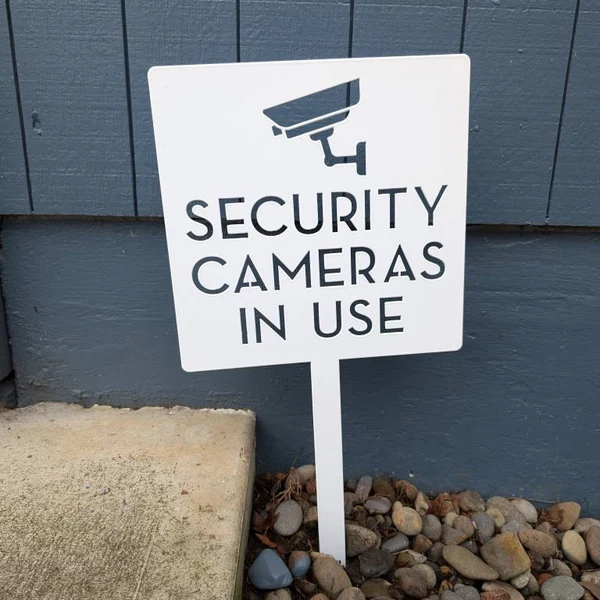 Security Camera Yard Sign - Mo - Home Yard Security recension och pris