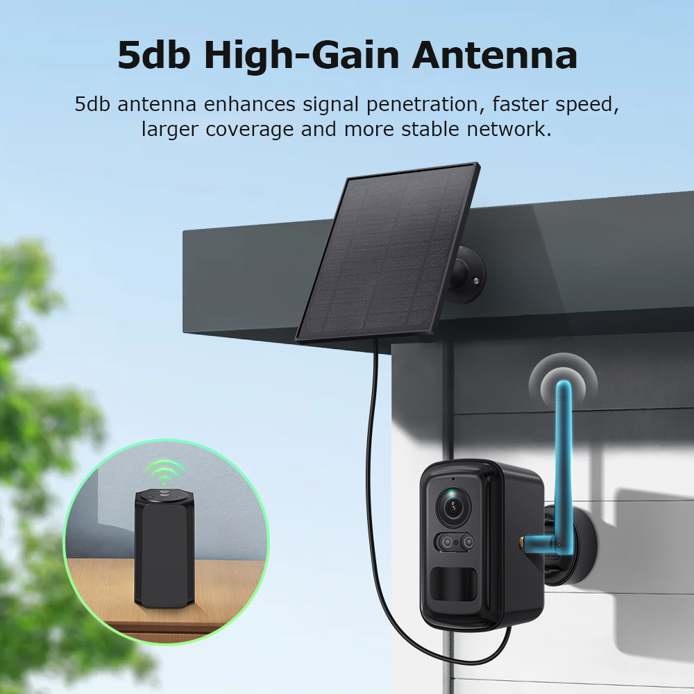 SHIWOJIA 6MP Solar Security Sy - Home Security No Subscription recension och pris