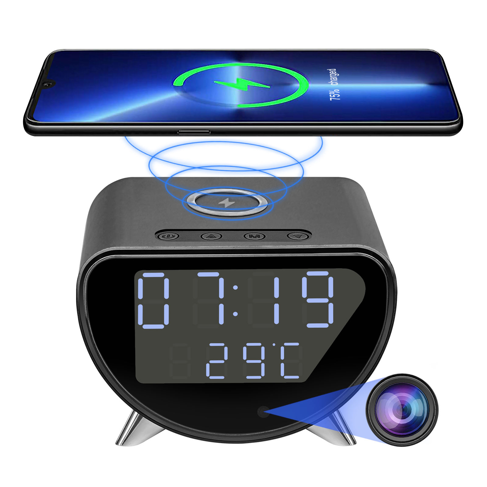 WiFi Clock Camera with Wireles - Hidden Camera Clock recension och pris