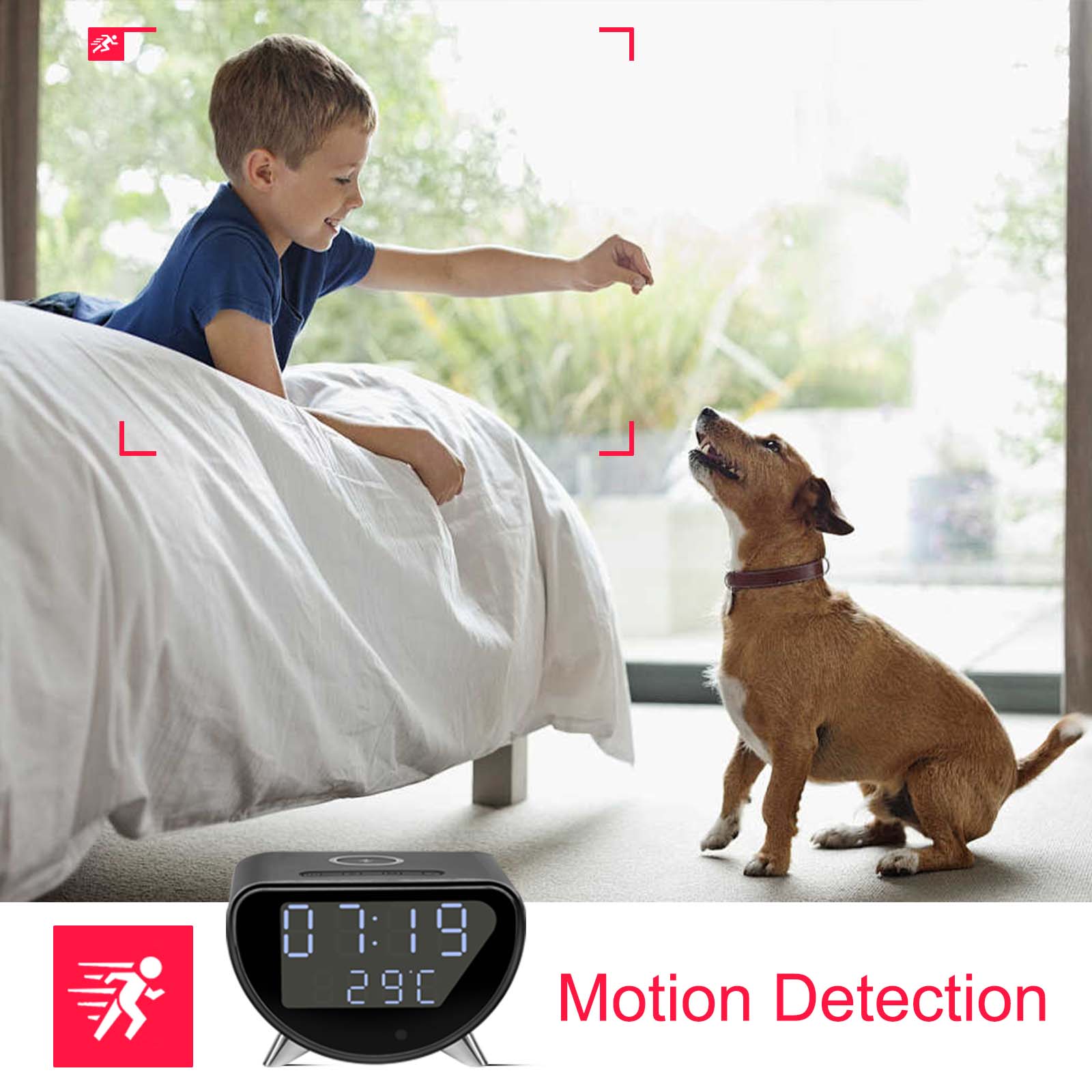 WiFi Clock Camera with Wireles - Hidden Camera Clock recension och pris