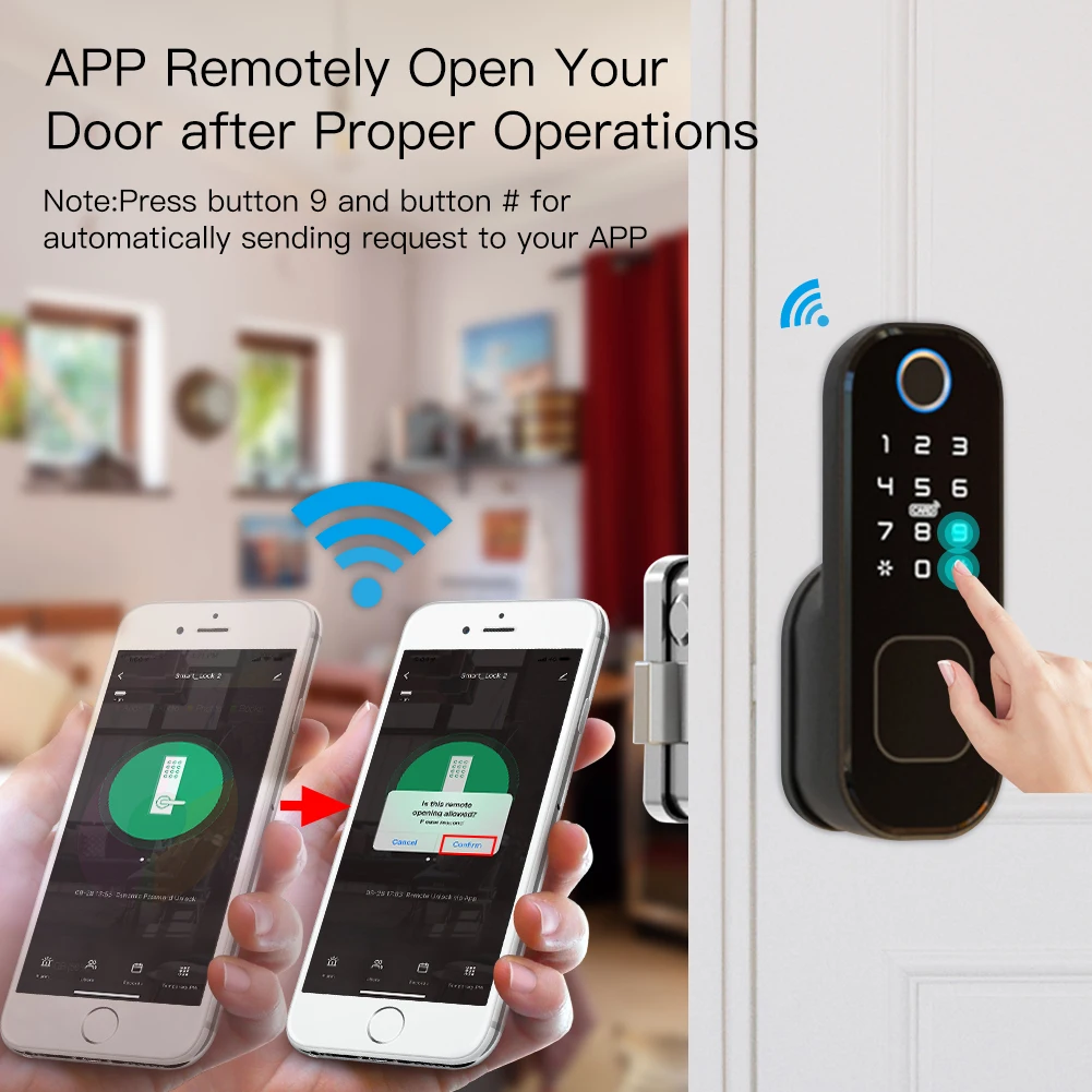 MOES WiFi Tuya Smart Lock Door - Home Security Services recension och pris