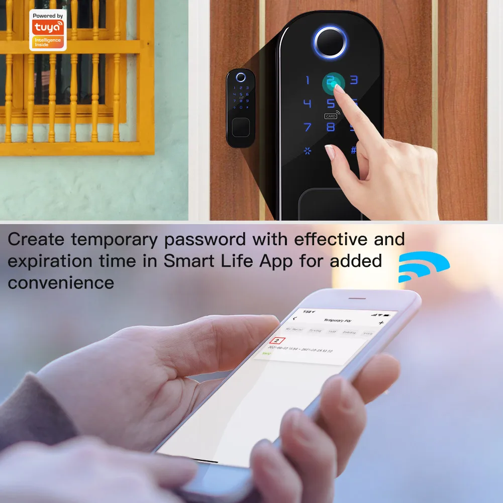 MOES WiFi Tuya Smart Lock Door - Home Security Services recension och pris
