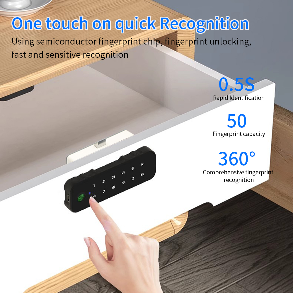 Tuya Bluetooth Smart Wood Cabi - Home Security Door Lock recension och pris