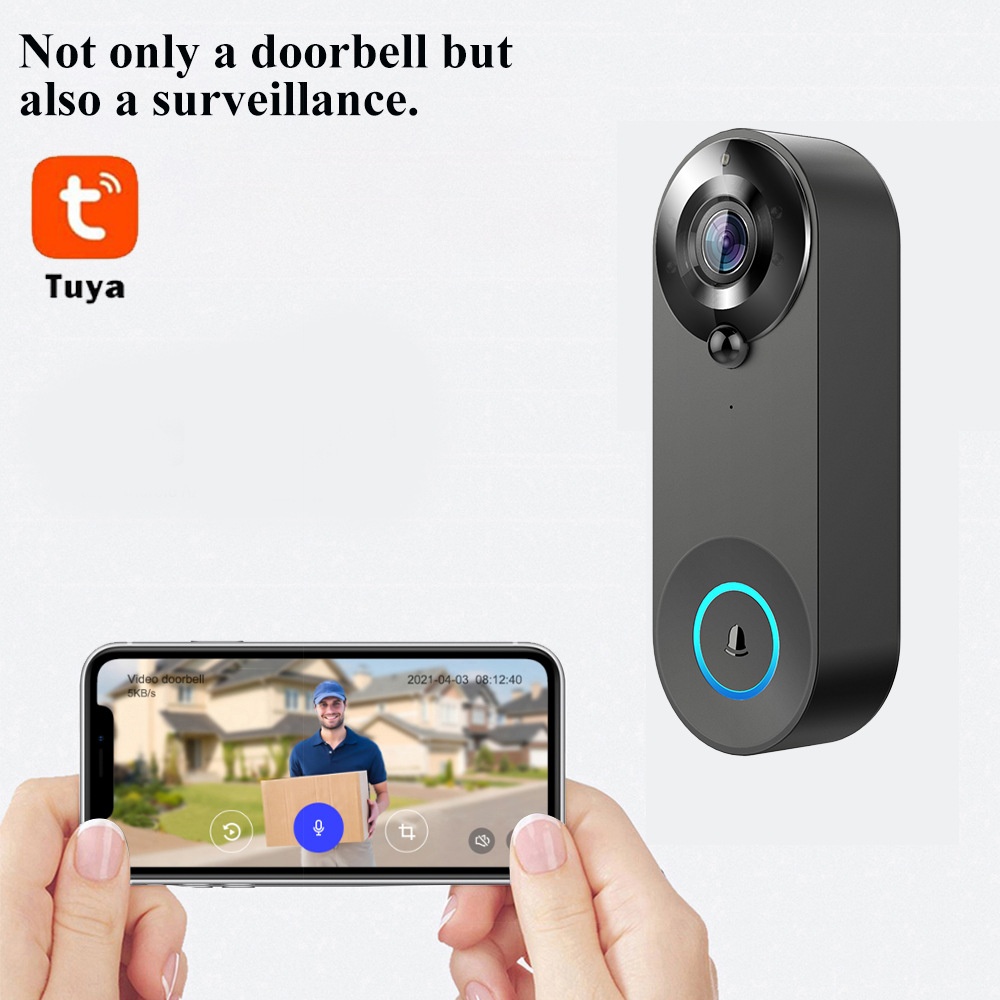 Tuya 1080P Wireless WIFI Doorb - Home Security Lidar recension och pris