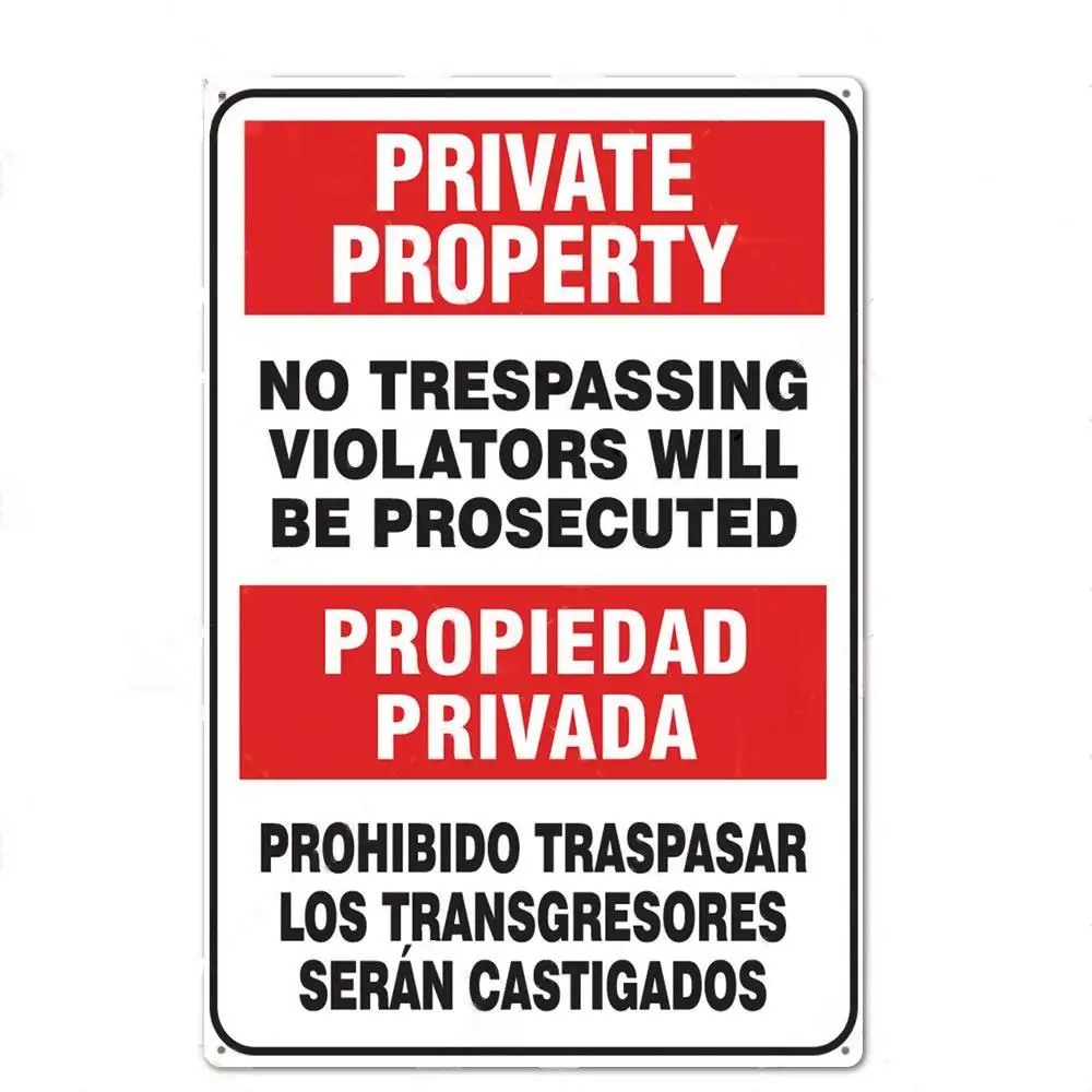 Private Property No Trespassin - Home Yard Security recension och pris