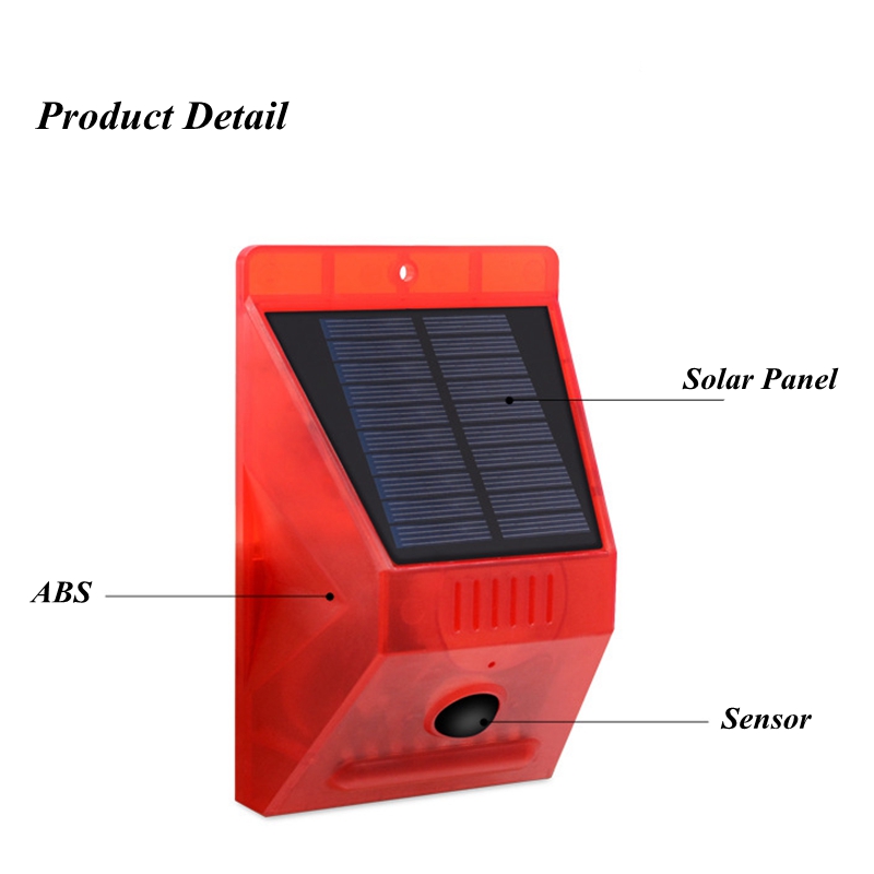 Solar Alarm Lamp Remote Contro - Home Yard Security recension och pris