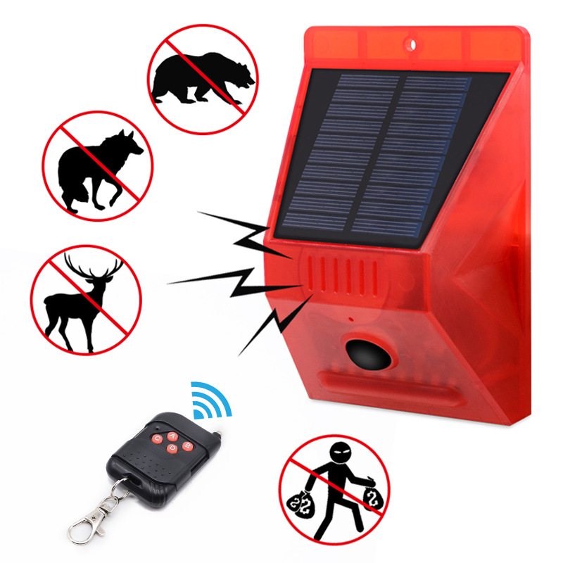 Solar Alarm Lamp Remote Contro - Home Yard Security recension och pris