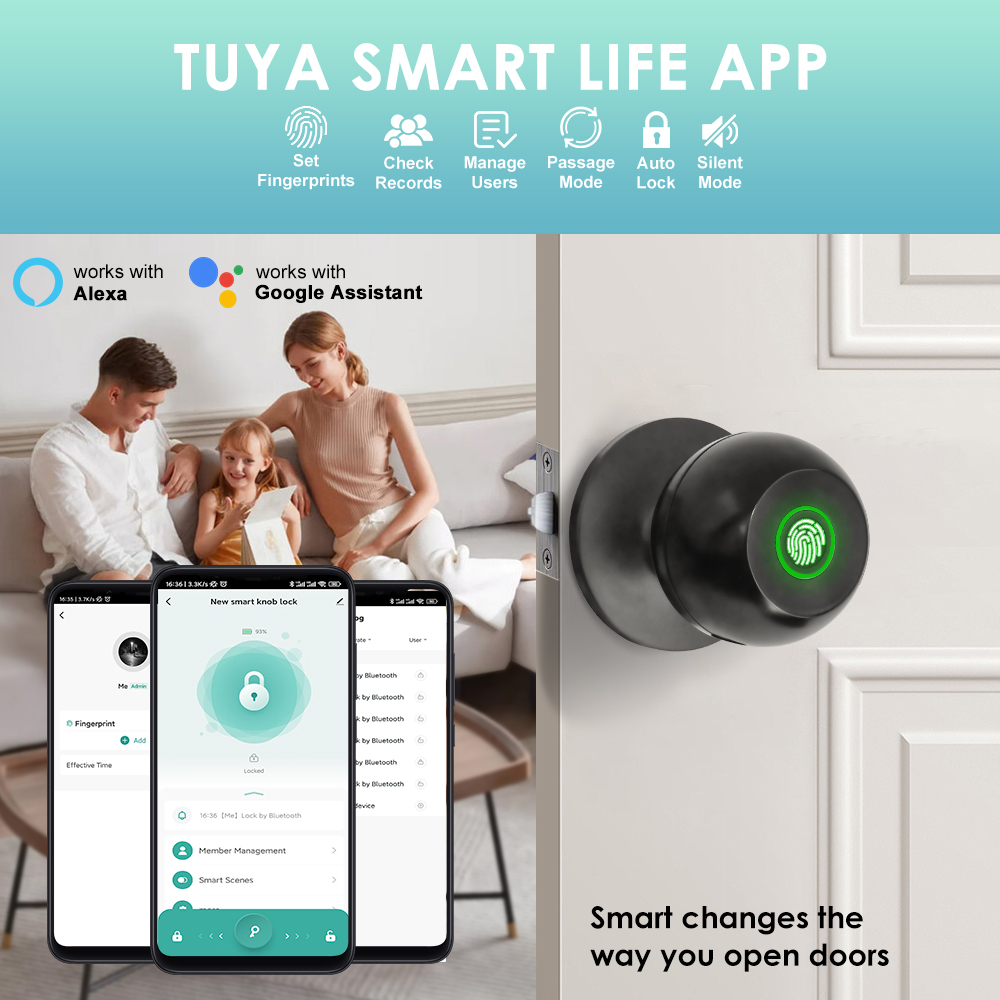Tuya Electronic Door Lock Smar - Home Security Keypad recension och pris