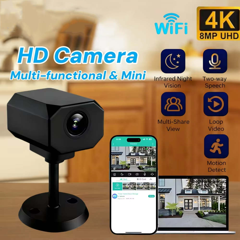 4K HD WiFi Security Camera for - Home Security Indoor Cameras recension och pris