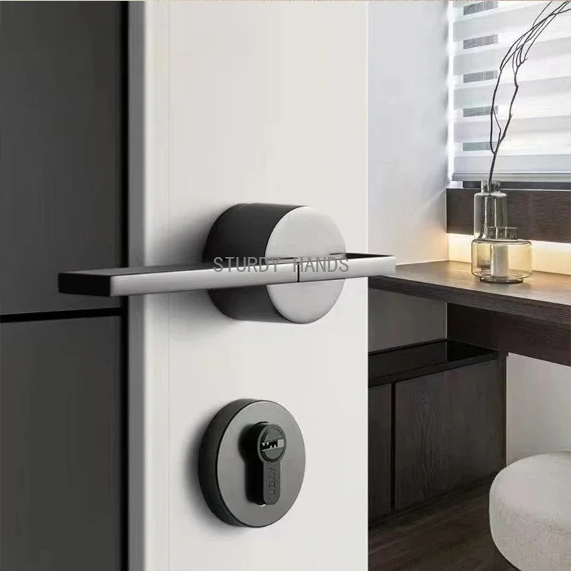 Zinc alloy indoor key lock mod - Home Security Door Lock recension och pris