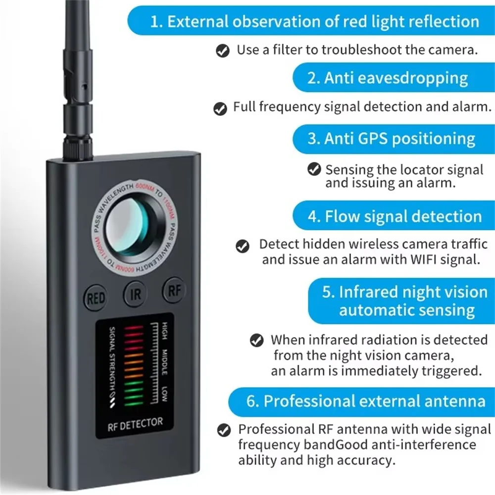 Hidden Camera Detector Anti Sp - Home Security Hidden Cameras recension och pris