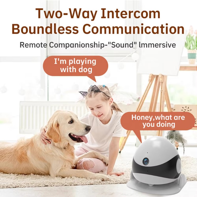 Wireless 2K HD Mobile Pet Comp - Home Security Robots recension och pris