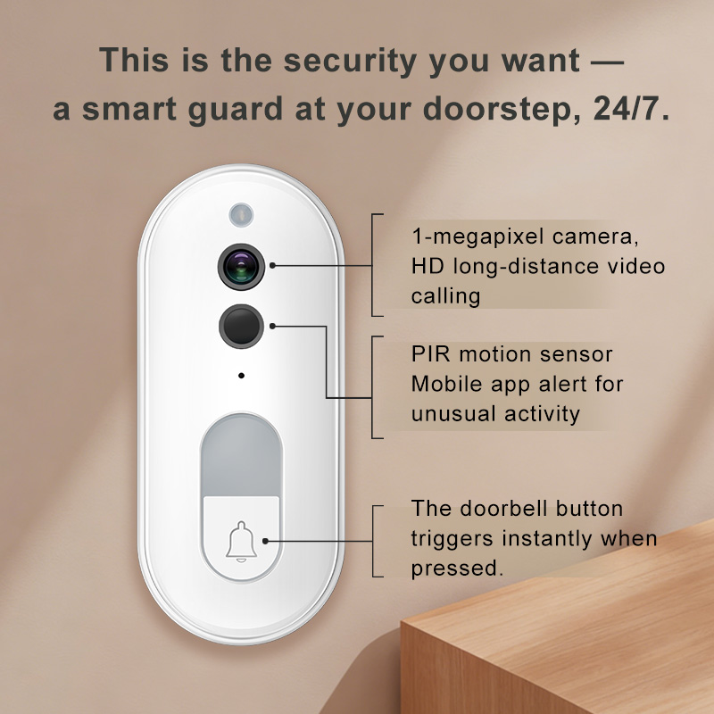 Tuya Smart Video Doorbell Wire - Home Security Lidar recension och pris