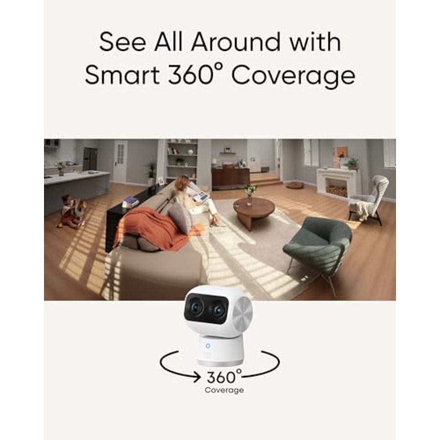 4K Indoor Cam S350 for home se - Home Security No Subscription recension och pris