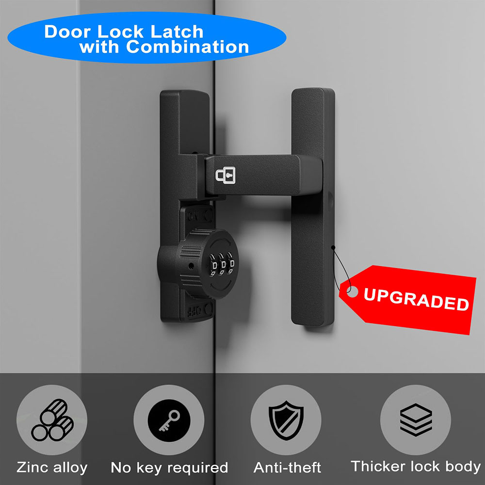 Security Barn Door Lock 3-Digi - Home Security Door Lock recension och pris