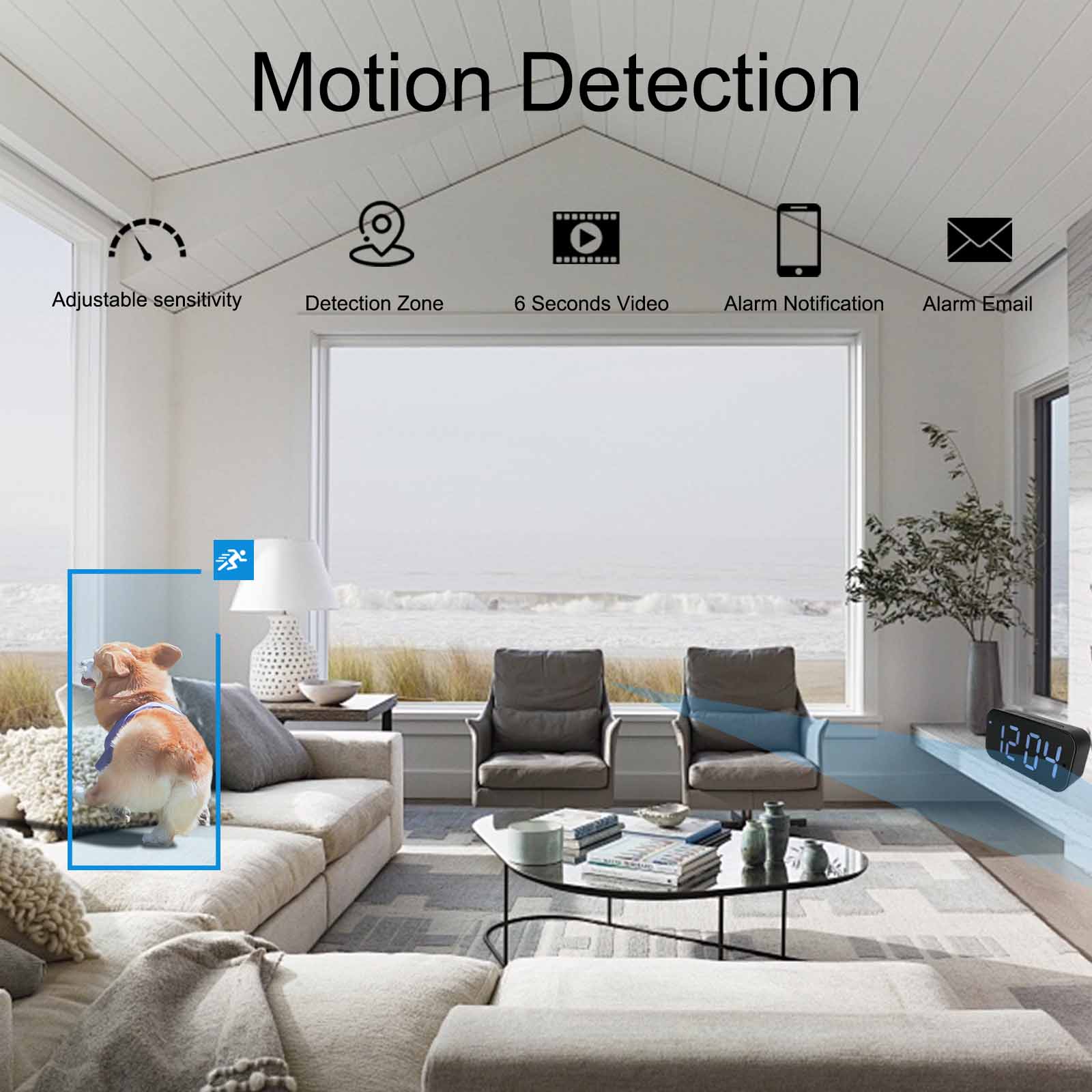 Wi-Fi Clock Camera with 1080P  - Hidden Camera Clock recension och pris