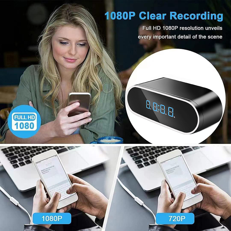 Full HD 1080P Alarm Clock Mini - Hidden Camera Clock recension och pris