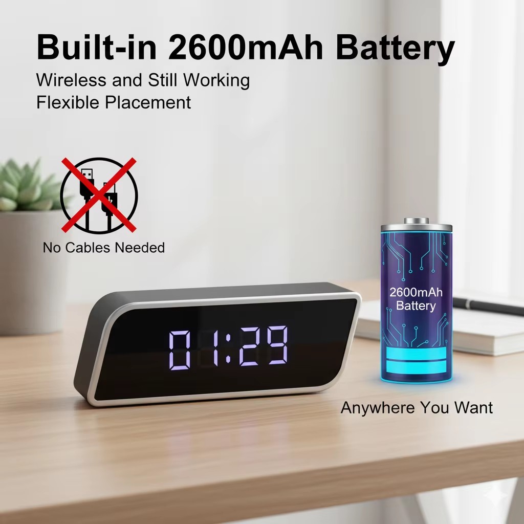 Digital Clock Camera 1080P FHD - Hidden Camera Clock recension och pris
