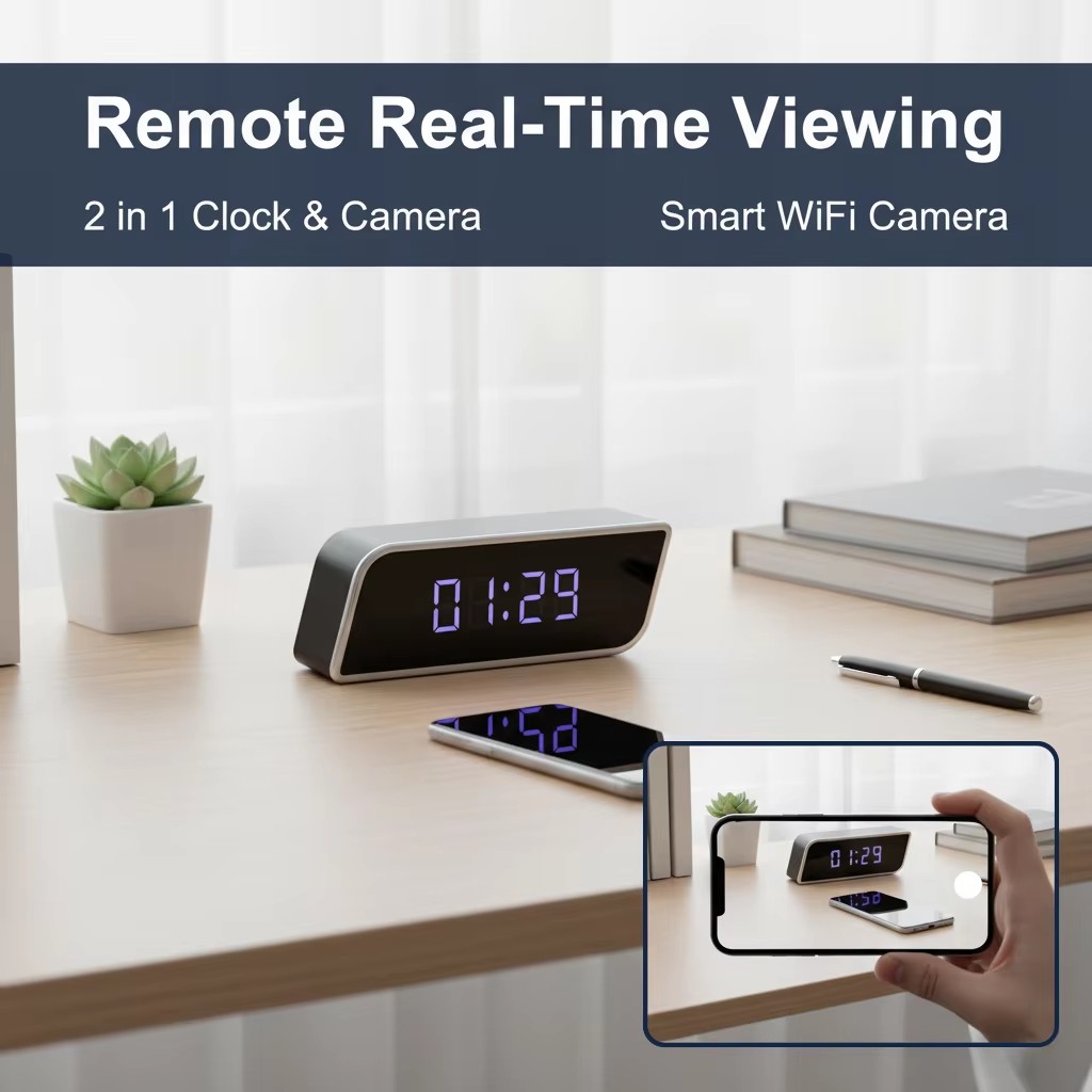 Digital Clock Camera 1080P FHD - Hidden Camera Clock recension och pris