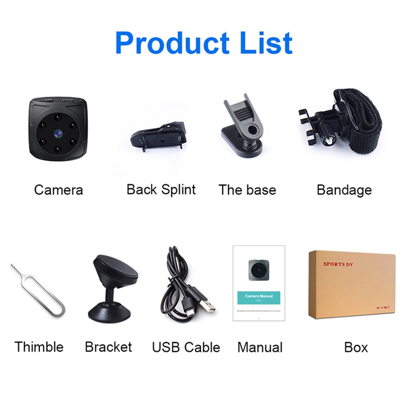 Mini HD Camera 1080p Portable  - Home Security Indoor Cameras recension och pris