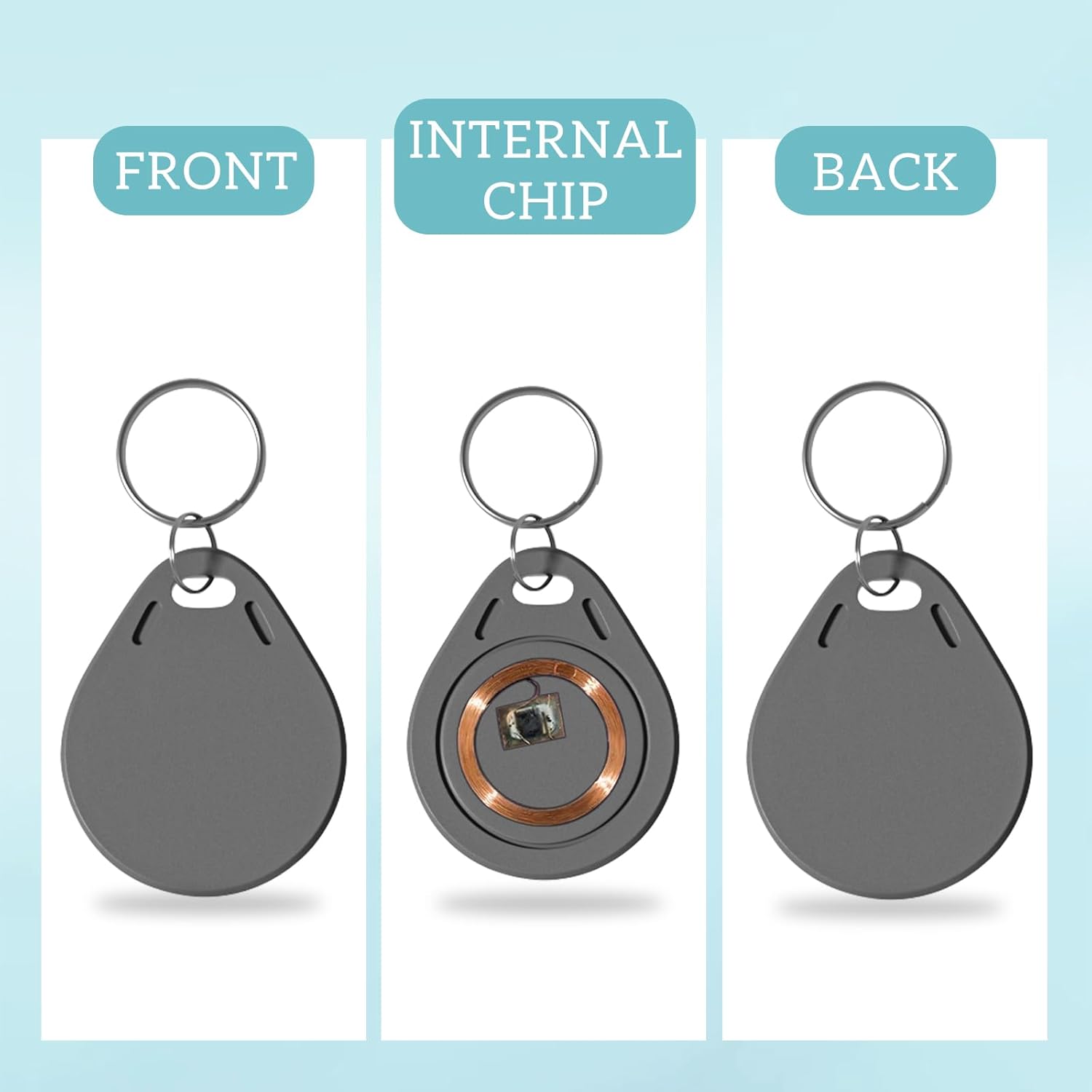 100P NFC Smart Key Tag Card,RF - Home Security Key Fob recension och pris