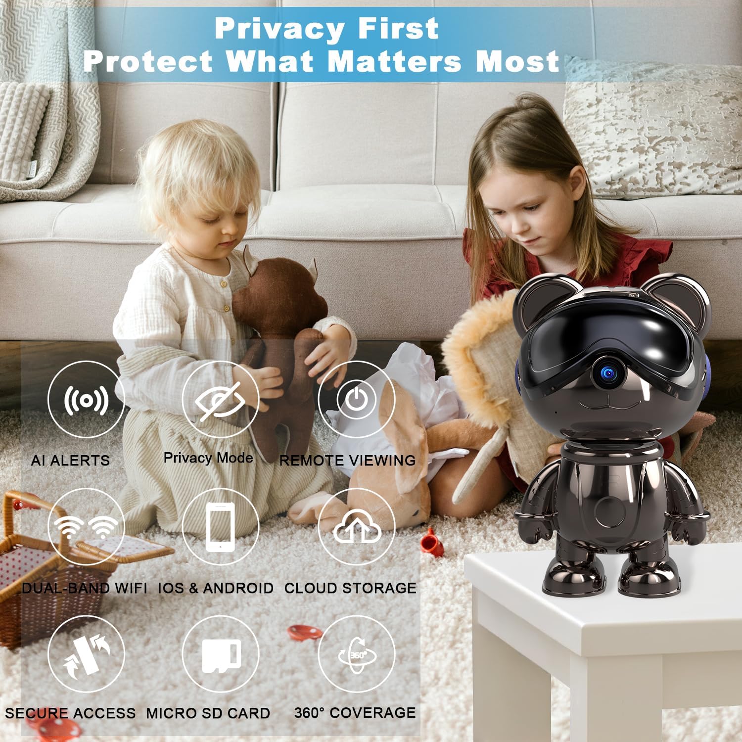 Indoor WiFi Security Camera, 5 - Home Security Indoor Cameras recension och pris
