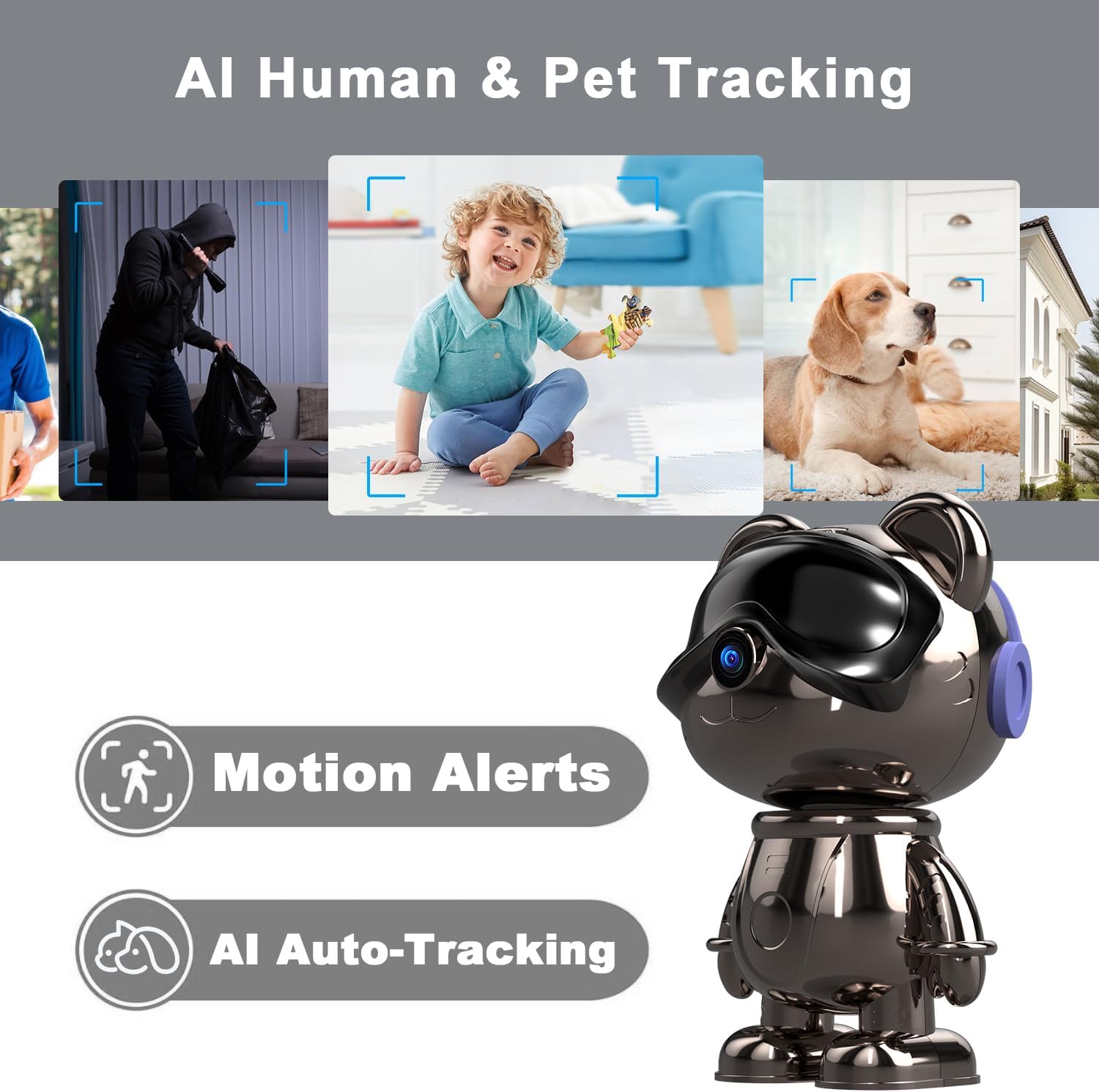 Indoor WiFi Security Camera, 5 - Home Security Indoor Cameras recension och pris