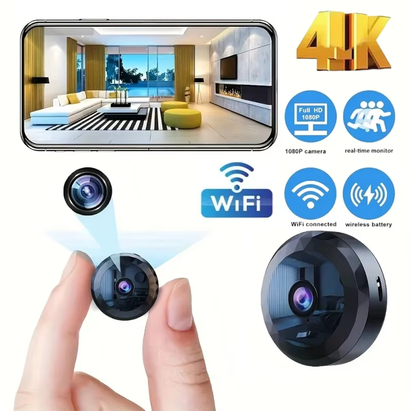 4K Mini WiFi Camera Wireless S - Hidden Camera Clock recension och pris