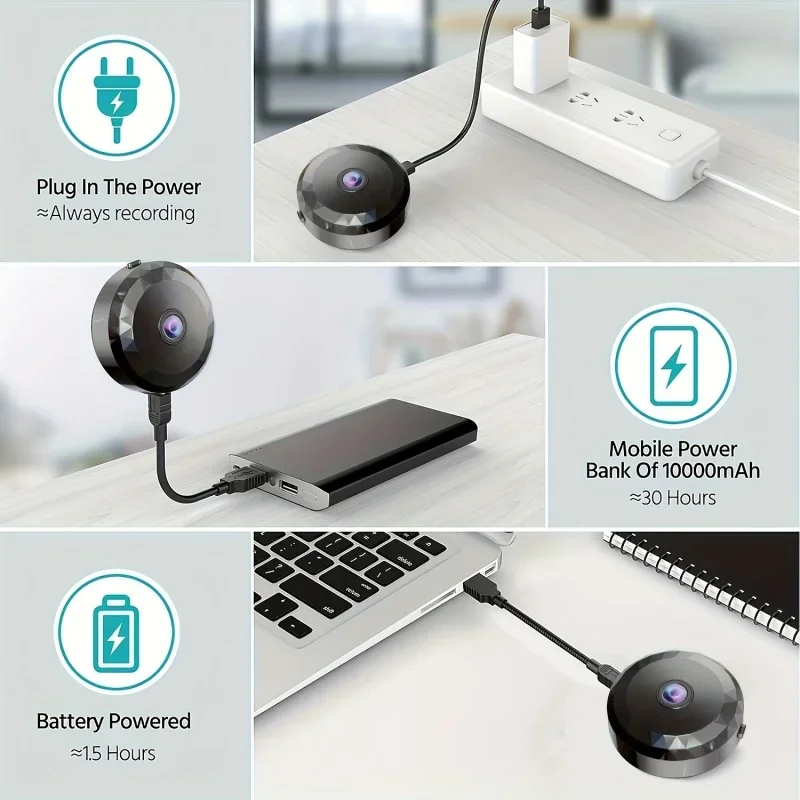 4K Mini WiFi Camera Wireless S - Hidden Camera Clock recension och pris