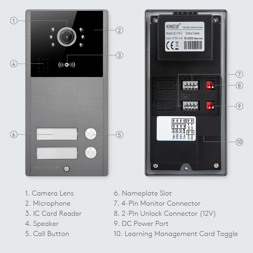 1080P HD IP65 Doorbell Camera  - Home Security Key Fob recension och pris